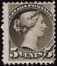Timbre de 1876 - Reine Victoria - Timbre du Canada
